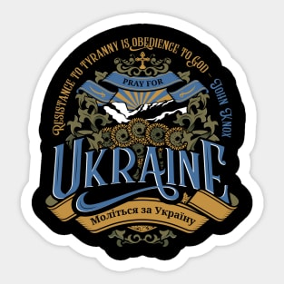 Pray for Ukraine Sticker